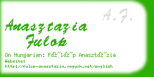 anasztazia fulop business card